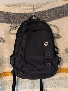 OGIO Black Button-Accent Backpack